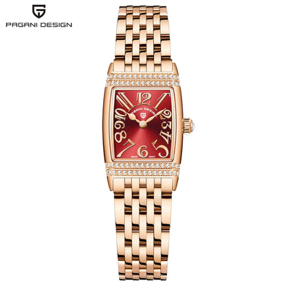 PAGANI DESIGN Women’s Luxury Quartz Watch – Sapphire Glass, Stainless Steel, 22mm Waterproof Fashion Timepiece (2025 New)