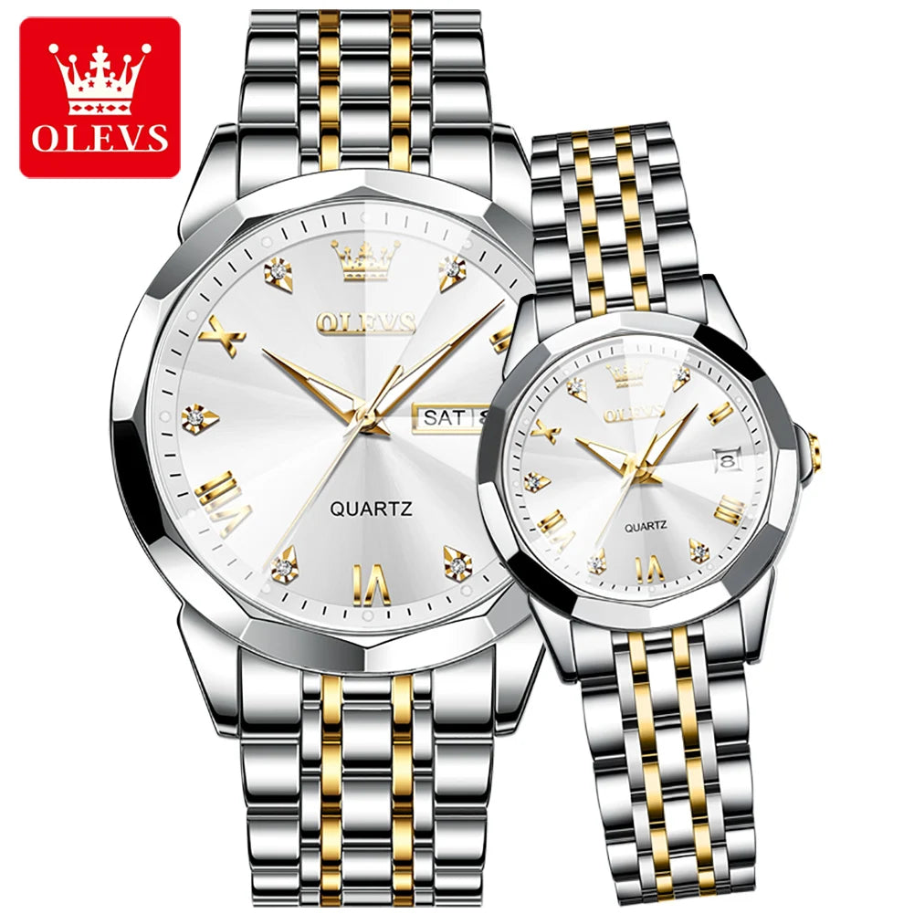 OLEVS 9931 Luxury Watches for Men and Women | Fashion Sport Quartz Couple Watch - Top Brand