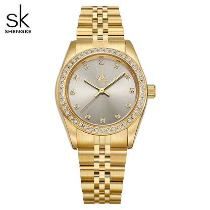 SK Gold Women’s Watch – Luxury Ladies Wristwatch Factory Outlet | Montre Femme | Reloj Para Mujer