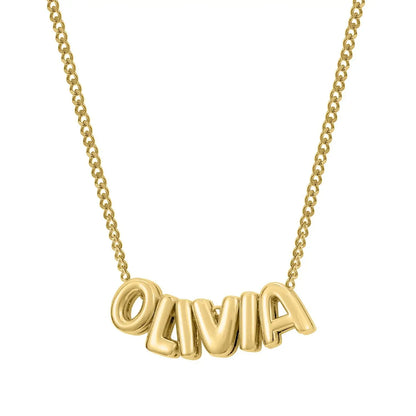 Personalized Custom Name Necklace – 18K Gold Plated Stainless Steel Letter Pendant Jewelry for Women & Couples