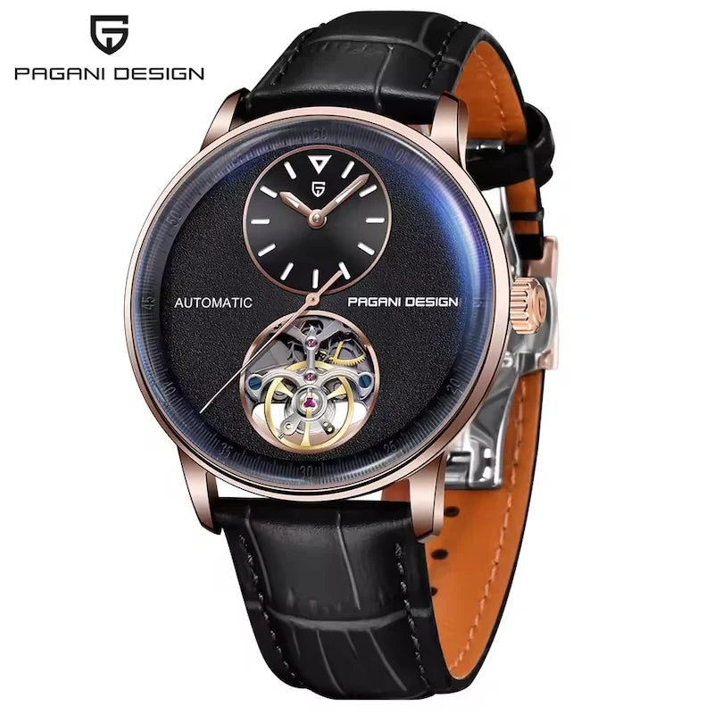 PAGANI DESIGN PD‑1796 Men’s Automatic Watch – 42mm Mechanical Style, 5Bar Waterproof, Luminous Sport & Business Wristwatch