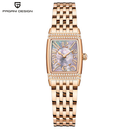 PAGANI DESIGN Women’s Luxury Quartz Watch – Sapphire Glass, Stainless Steel, 22mm Waterproof Fashion Timepiece (2025 New)