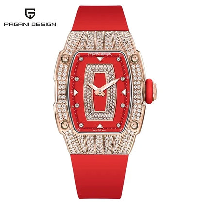 PAGANI DESIGN PD-YS013 – 2023 Luxury Women's Quartz Watch with Diamond Accents, Elegant Fashion Ladies Wristwatch for Gifting