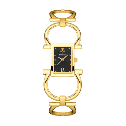 Women’s Retro Luxury Minimalist Quartz Watch – Artistic Alloy Bracelet, Elegant Analog Design, Water Resistant for Daily Wear Sylvara