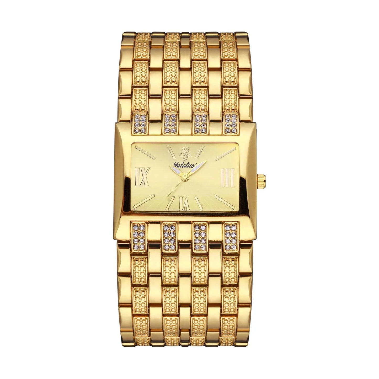 Orimart Luxury Women’s 38mm Square Quartz Watch – Diamond Inlay Dial, Alloy Case & Chain Strap, 10M Water Resistant Maud