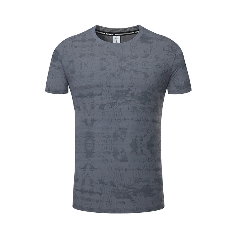 Men's Activewear T-Shirt – Printed Stretchy Sports & Casual Tee