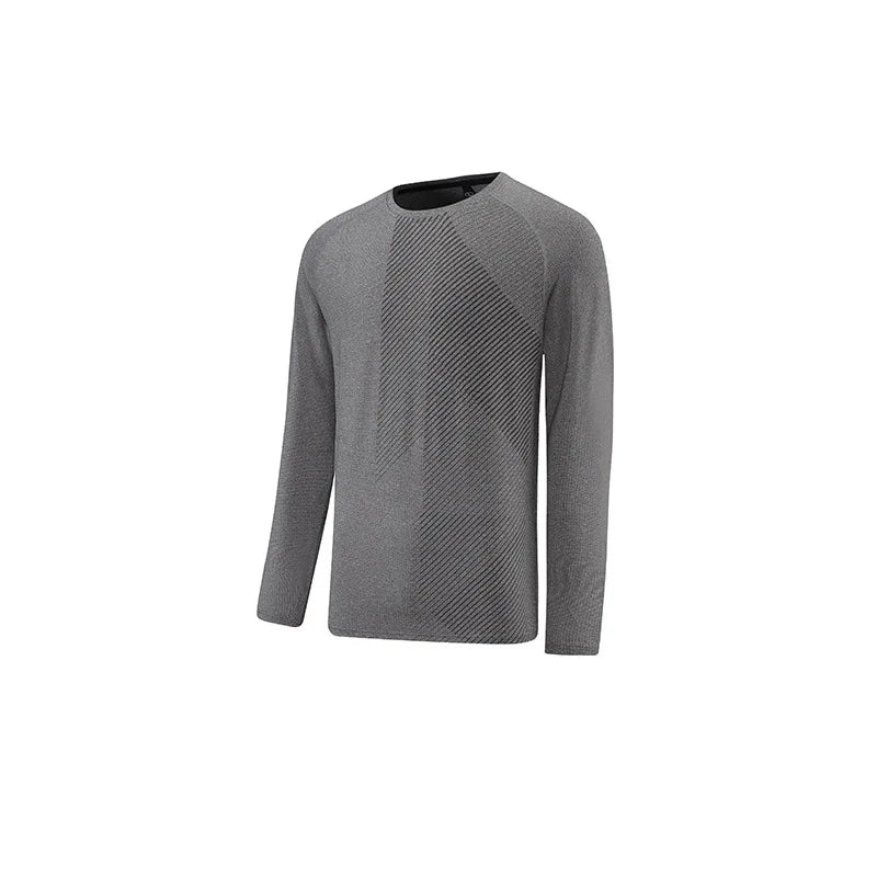 Men’s Casual Oversized Pullover – Breathable Long‑Sleeve Polyester Sports Top for Spring & Training