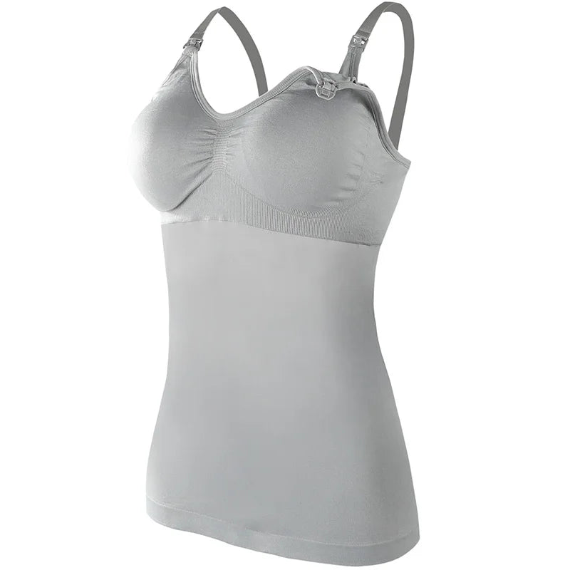 One Piece Seamless Wireless Nursing Bra – Front Open Maternity Camisole for Breastfeeding Moms | Pregnancy & Lactation Tank Top Claudette