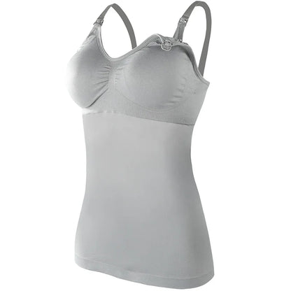 One Piece Seamless Wireless Nursing Bra – Front Open Maternity Camisole for Breastfeeding Moms | Pregnancy & Lactation Tank Top Claudette