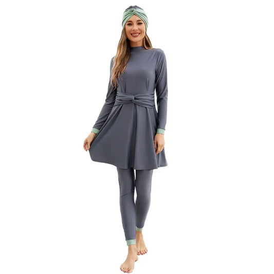 Long-Sleeve Muslim Swimwear | 3-Piece Sports Burkini for Women Eman