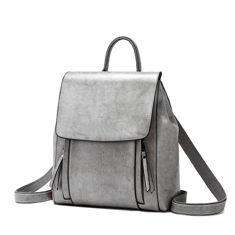 Women’s Vintage Leather Backpack – Fashionable 2021 Genuine Cowhide School Bag & Ladies Everyday Bag Maine