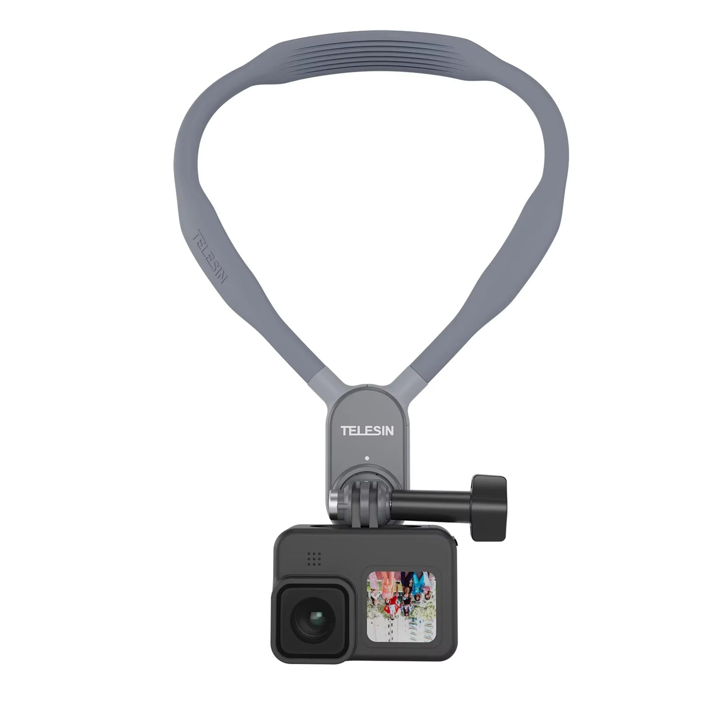 Telesin Upgraded Magnetic Silicone Neck Holder | Hands-Free Bracket for GoPro 13, Insta360, DJI Action Cameras