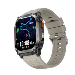 DT09 Android GPS Smart Watch with 2.01″ Large Display – IP68 Waterproof Smartwatch with Flashlight, Sleep Tracker & 630mAh Battery