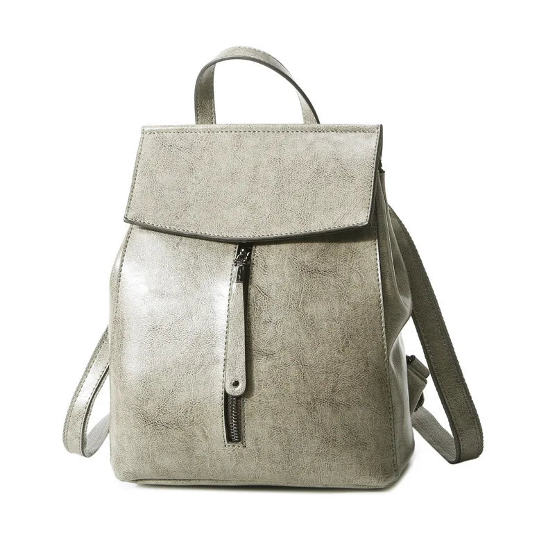 Realer Women’s Genuine Leather Backpack – 2021 Fashion Casual Vintage School Bag for Ladies Millie