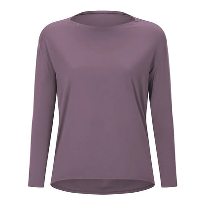 Women's Long Sleeve Yoga Shirt - Perfect for Exercise & Activewear