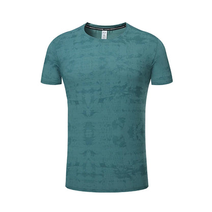 Men's Activewear T-Shirt – Printed Stretchy Sports & Casual Tee