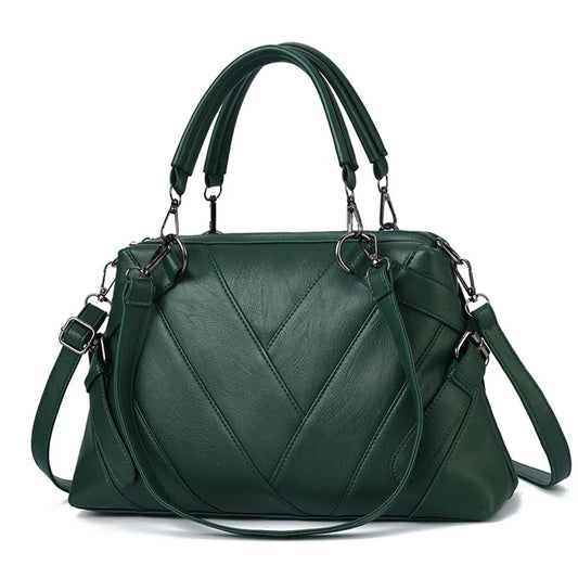 Soft Leather Handbag for Women – Large-Capacity Ladies' Shoulder Bag for Everyday Use Leila