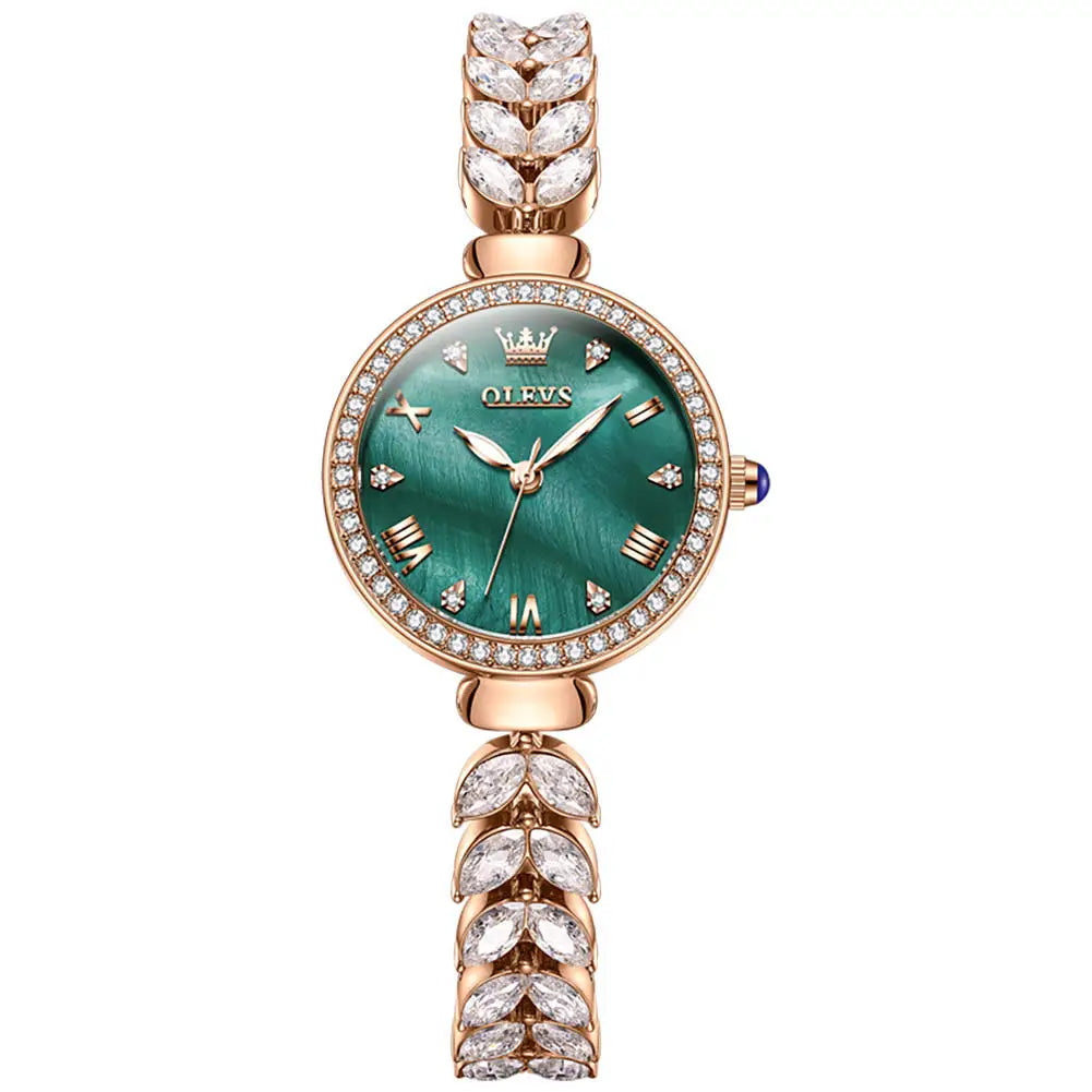 OLEVS 9971 Women's Quartz Wristwatch – Fashionable Jewelry-Inspired Lady's Watch Georgette