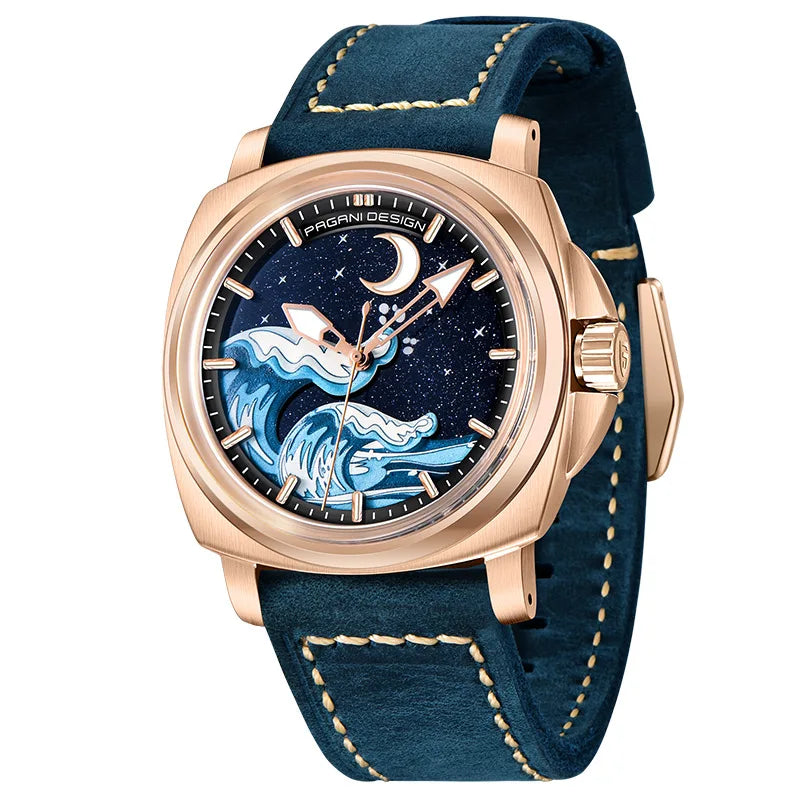 PAGANI DESIGN YS014 Men’s Luxury Automatic Watch – Japan NH35 Mechanical Movement, Sapphire Crystal, 10ATM Waterproof, Luminous Sports Wristwatch