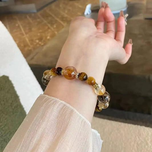 Natural Citrine Women’s Bracelet – High‑Quality Exquisite Fashion Jewelry for Energy, Positivity & Prosperity | Elegant Gift for Her