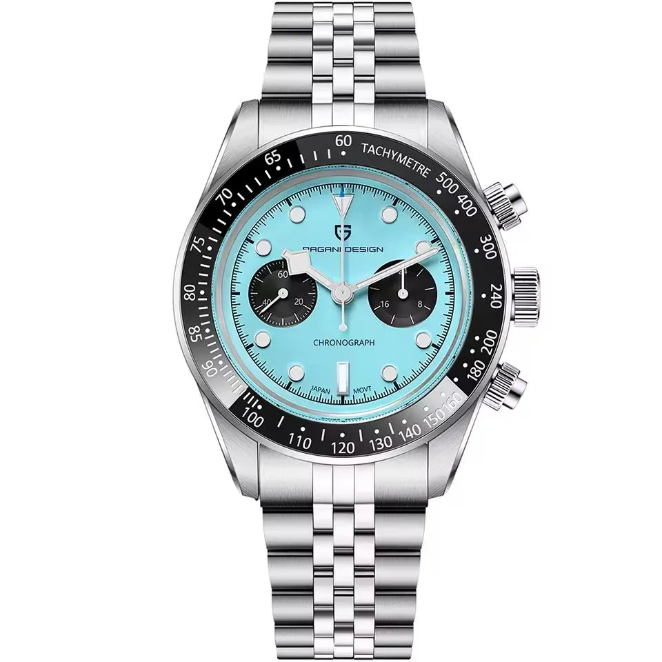 PAGANI DESIGN 1813 BB Flamingo Chronograph Men’s Watch – Luxury Sports Quartz Timepiece, Sapphire Crystal, 100M Waterproof (2026 Model)