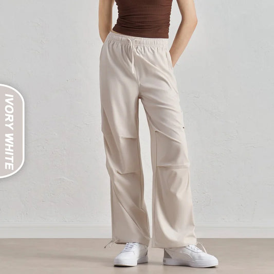 Women Casual Sports Straight Wide Leg Cargo Jogging Pants Workout Fitness Women's Joggers
