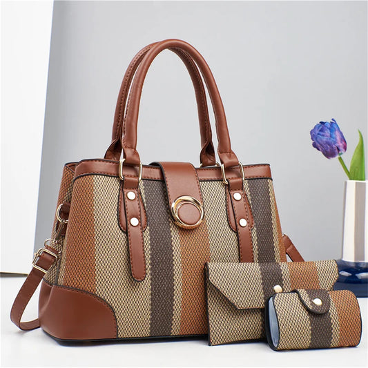 Leather Tote Bag for Women – Classic Fashion Shoulder Handbag, Customizable Ladies' Purse