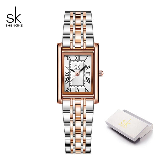 SK Fashion Ladies' Genuine Leather Watch - Luxury Waterproof Women's Watch for Business & Casual Wear Veronica