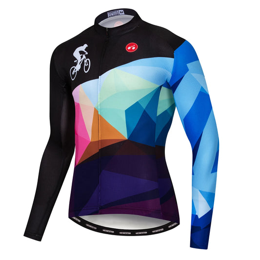 Men's Long Sleeve Cycling Jersey – Autumn MTB Bike Shirt for Outdoor Sports, Breathable Bicycle Clothing Bastien