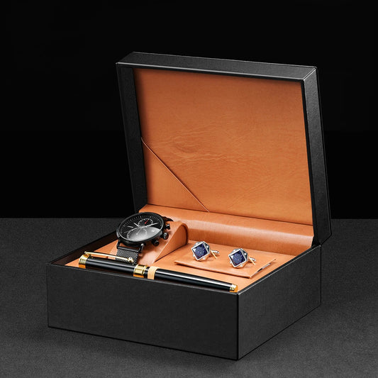 Sinobi Men’s Luxury Watch Gift Set – Business Wristwatch with Pen | Perfect Gift for Leader, Boyfriend, Husband, or Father Daniel