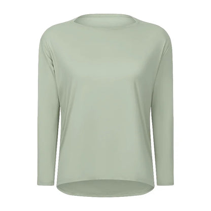 Women's Long Sleeve Yoga Shirt - Perfect for Exercise & Activewear