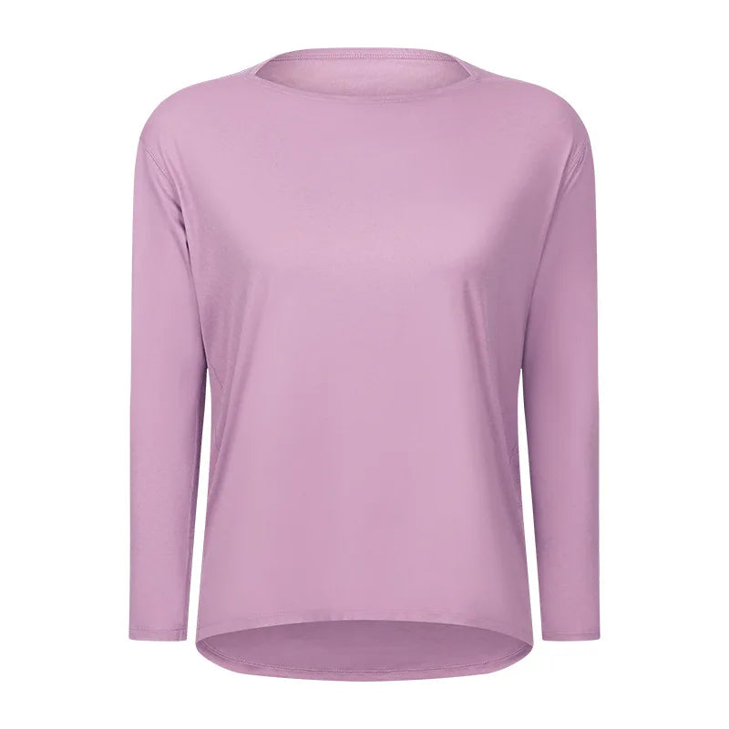 Women's Long Sleeve Yoga Shirt - Perfect for Exercise & Activewear