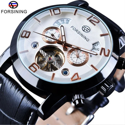 Forsining Luxury Tourbillon Automatic Watch for Men – Multifunction Mechanical Wristwatch with Fashion Dial | Classic Design | Reloj Hombre | Montre Homme Wangyu