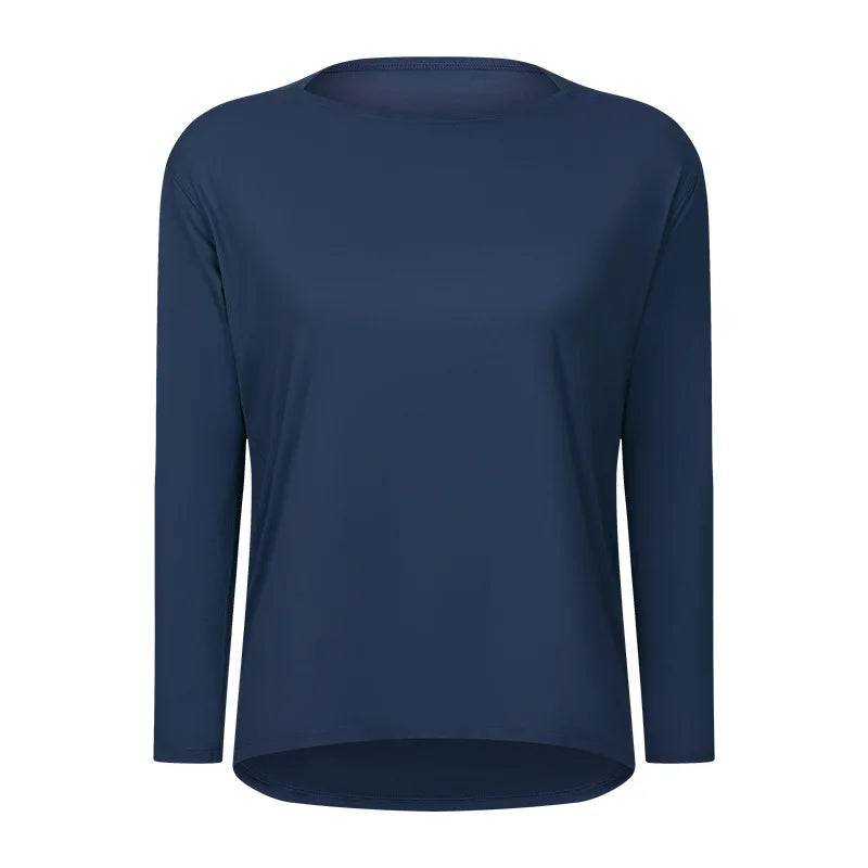 Women's Long Sleeve Yoga Shirt - Perfect for Exercise & Activewear