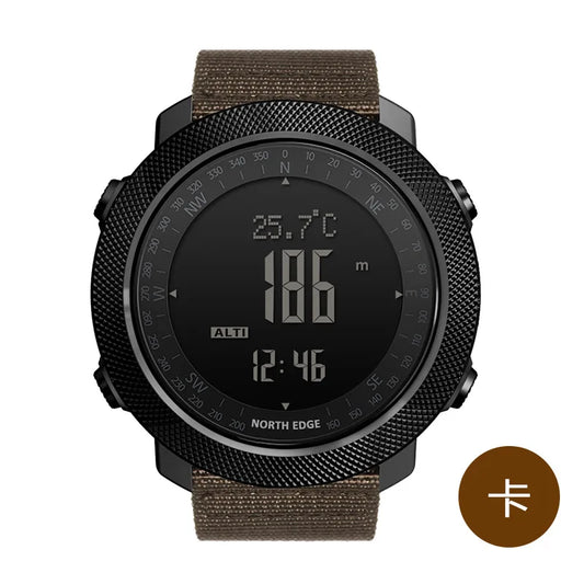 North Edge Apache Smartwatch for Men – Altimeter, Barometer, Compass, Waterproof Hiking Watch