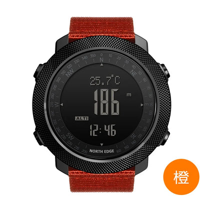 North Edge Apache Smartwatch for Men – Altimeter, Barometer, Compass, Waterproof Hiking Watch