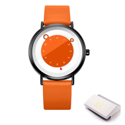 Women’s Quartz Watch – Creative Ladies & Girls Wristwatch with PU Leather Strap, Japanese Quartz Movement, Fashion Casual Timepiece Maybelle