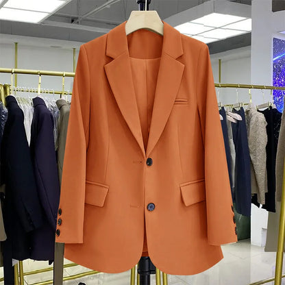 Stylish Women's Designer Long-Sleeve Loose Blazer – Casual Fashion Coats & Suits Ellen