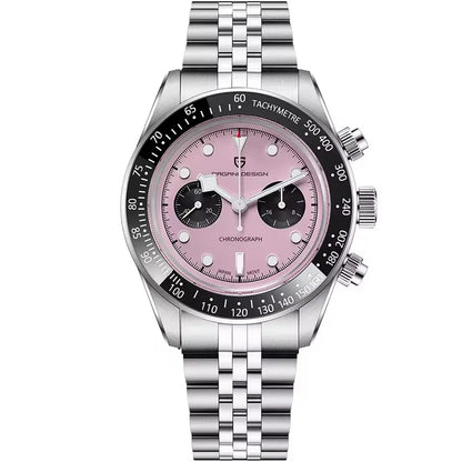 PAGANI DESIGN 1813 BB Flamingo Chronograph Men’s Watch – Luxury Sports Quartz Timepiece, Sapphire Crystal, 100M Waterproof (2026 Model)