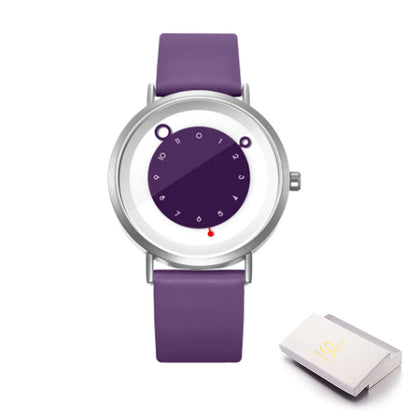 Women’s Quartz Watch – Creative Ladies & Girls Wristwatch with PU Leather Strap, Japanese Quartz Movement, Fashion Casual Timepiece Maybelle