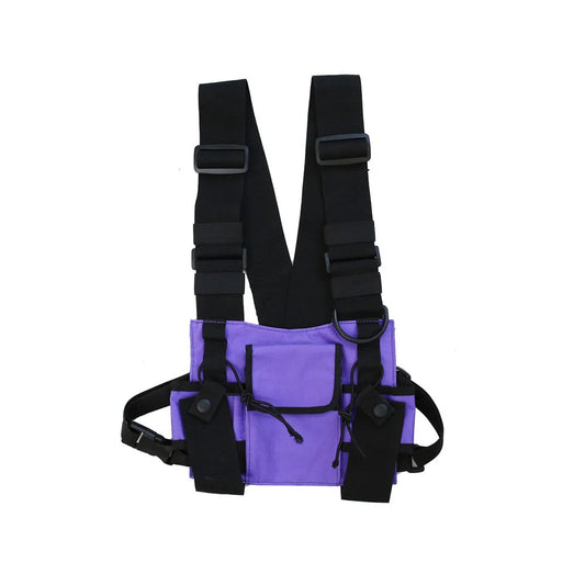 Unisex Hip-Hop Tactical Chest Bag – Streetwear Shoulder Vest Bag with Multifunctional Pockets for Outdoor, Waist, and Everyday Use Felix