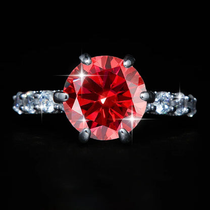 S925 Sterling Silver 5 Carat VVS D Color Moissanite Engagement Ring for Women – Luxury Wedding Band Calyra