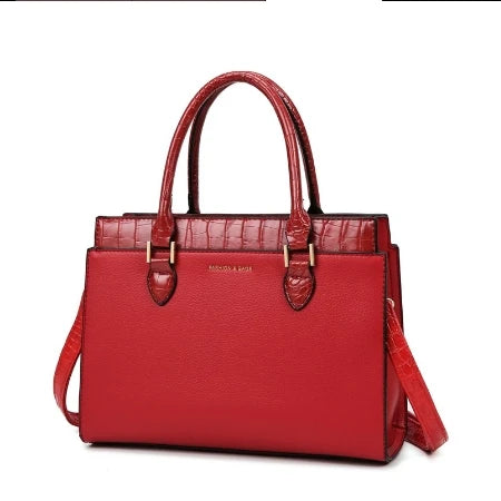 Women's Tote Shoulder Bags - Leather Satchel & Top Handle Handbags for Ladies Ellaine