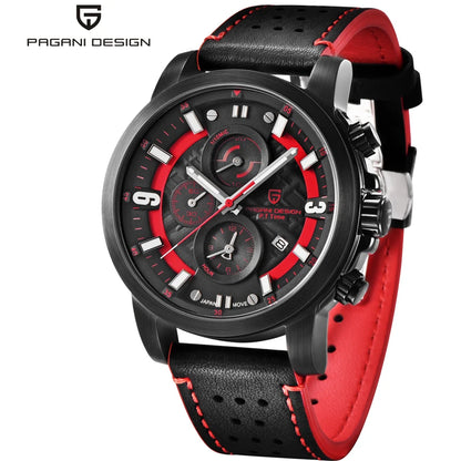 PAGANI DESIGN 2771 Men's Outdoor Sports Quartz Watch - Chronograph, Durable and Stylish