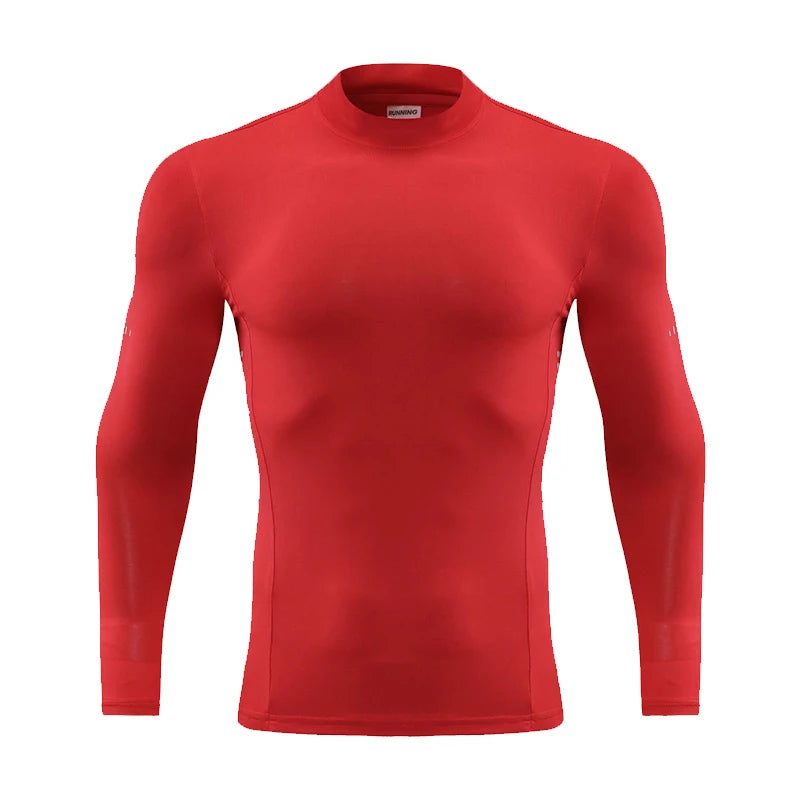 Men's Slim Fit Long Sleeve Compression T-Shirt – 190 GSM Sporty Gym Running Top Ken
