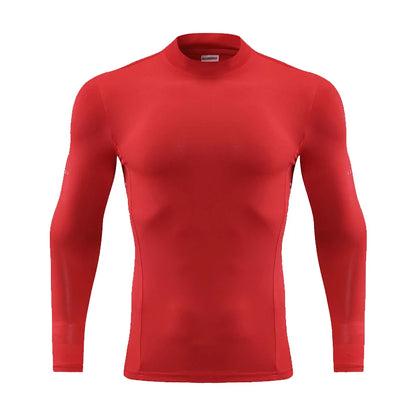 Men's Slim Fit Long Sleeve Compression T-Shirt – 190 GSM Sporty Gym Running Top Ken