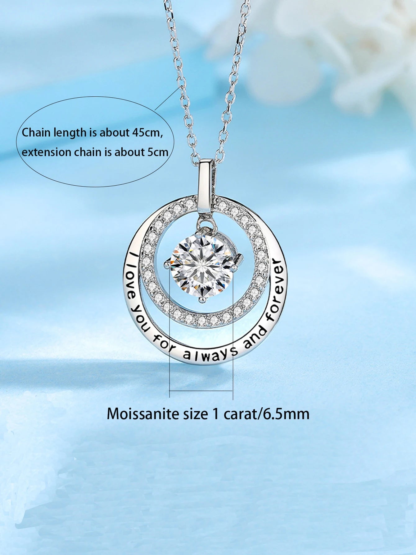925 Sterling Silver Gold-Plated Statement Necklace – Geometric Moissanite & Zircon Pendant Jewelry for Women Pauline
