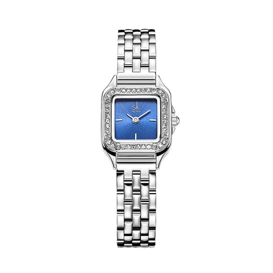 SHENGKE Elegant Square Women’s Watch – Luxury Diamond Wristwatch Gift