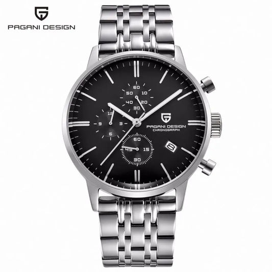 PAGANI DESIGN 2720 Men’s Sports Chronograph Watch – Quartz Business & Fashion Leather Strap Wristwatch