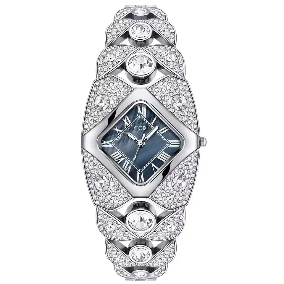 GEDI L008 Women’s Bracelet Watch – Elegant Rhinestone Luxury Quartz Wristwatch | Fashion High‑Quality Ladies’ Watch & Perfect Gift